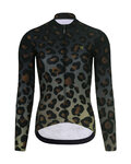 RIVANELLE Cycling winter long sleeve jersey - WILDCAT WINTER - brown/black
