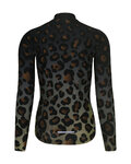 RIVANELLE Cycling winter long sleeve jersey - WILDCAT WINTER - brown/black
