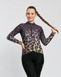 RIVANELLE Cycling winter long sleeve jersey - WILDCAT WINTER - brown/black