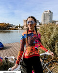 RIVANELLE Cycling winter long sleeve jersey - FREE WINTER - orange/multicolour