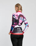 RIVANELLE Cycling winter long sleeve jersey - SUNSET WINTER - pink/multicolour