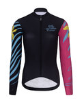 RIVANELLE Cycling winter long sleeve jersey - MEDITATION WINTER - black/pink