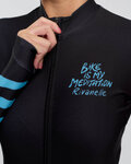 RIVANELLE Cycling winter long sleeve jersey - MEDITATION WINTER - black/pink