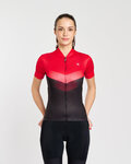 RIVANELLE Cycling short sleeve jersey - ARROW II - red/black