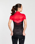 RIVANELLE Cycling short sleeve jersey - ARROW II - red/black
