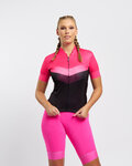 RIVANELLE Cycling short sleeve jersey - ARROW II - pink/black