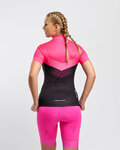 RIVANELLE Cycling short sleeve jersey - ARROW II - pink/black