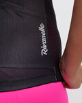 RIVANELLE Cycling short sleeve jersey - ARROW II - pink/black