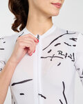 RIVANELLE Cycling short sleeve jersey - PASSION - white/black