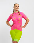 RIVANELLE Cycling short sleeve jersey - PASSION - pink/yellow