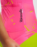 RIVANELLE Cycling short sleeve jersey - PASSION - pink/yellow