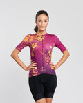 RIVANELLE Cycling short sleeve jersey - BAROC - purple/yellow