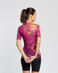 RIVANELLE Cycling short sleeve jersey - BAROC - purple/yellow