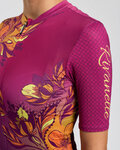 RIVANELLE Cycling short sleeve jersey - BAROC - purple/yellow