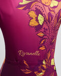 RIVANELLE Cycling short sleeve jersey - BAROC - purple/yellow