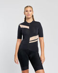RIVANELLE Cycling short sleeve jersey - GLAMOR - black/beige
