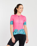 RIVANELLE Cycling short sleeve jersey - MEDUSA - pink/turquoise