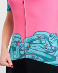 RIVANELLE Cycling short sleeve jersey - MEDUSA - pink/turquoise