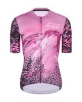 RIVANELLE Cycling short sleeve jersey - ROSESCAPE - purple/black