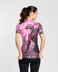 RIVANELLE Cycling short sleeve jersey - ROSESCAPE - purple/black