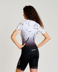 RIVANELLE Cycling skinsuit - TEMPO - white/black