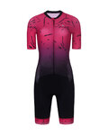 RIVANELLE Cycling skinsuit - TEMPO - pink/black