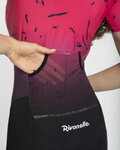 RIVANELLE Cycling skinsuit - TEMPO - pink/black