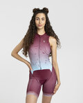 RIVANELLE Cycling skinsuit - SNIPP - bordeaux/blue