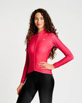 RIVANELLE Cycling winter long sleeve jersey - PERFORMANCE WINTER - bordeaux