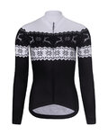RIVANELLE Cycling winter long sleeve jersey - FROSTTRAIL WINTER - black/white