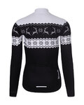 RIVANELLE Cycling winter long sleeve jersey - FROSTTRAIL WINTER - black/white