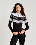 RIVANELLE Cycling winter long sleeve jersey - FROSTTRAIL WINTER - black/white