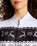 RIVANELLE Cycling winter long sleeve jersey - FROSTTRAIL WINTER - black/white