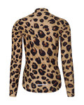 RIVANELLE Cycling winter long sleeve jersey - WILDCAT II WINTER - brown/black