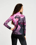 RIVANELLE Cycling winter long sleeve jersey - ROSESCAPE WINTER - purple/black