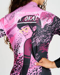 RIVANELLE Cycling winter long sleeve jersey - ROSESCAPE WINTER - purple/black