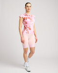 RIVANELLE Cycling short sleeve jersey - MISS FLOWERY - pink