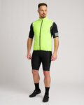 HOLOKOLO Cycling gilet - WIND/RAIN - yellow