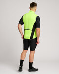 HOLOKOLO Cycling gilet - WIND/RAIN - yellow