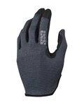 IXS Cycling long-finger gloves - CARVE - grey/black