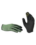 IXS Cycling long-finger gloves - CARVE - light green/black
