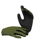IXS Cycling long-finger gloves - CARVE - green/black