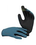 IXS Cycling long-finger gloves - KIDS CARVE - blue/black