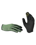 IXS Cycling long-finger gloves - KIDS CARVE - light green/black