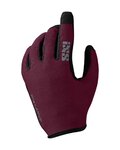 IXS Cycling long-finger gloves - CARVE W - bordeaux