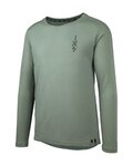 IXS Cycling summer long sleeve jersey - FLOW MERINO LS - green