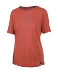 IXS Cycling short sleeve jersey - FLOW MERINO SS - red