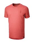 IXS Cycling short sleeve t-shirt - FLOW 1.0 TECH TEE - red