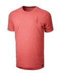 IXS Cycling short sleeve t-shirt - KIDS FLOW 1.0 TECH TEE  - red