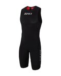 ZONE3 Cycling skinsuit - STEAMLINE - black/red